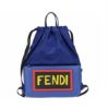 圖片 Fendi 7VZ034 Vocabulary 牛皮及PVC 手提後背兩用包 藍色