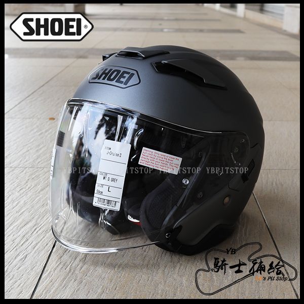 圖片 SHOEI J-Cruise II 素色 金屬灰 3/4 內墨鏡 安全帽 J-CRUISE 2