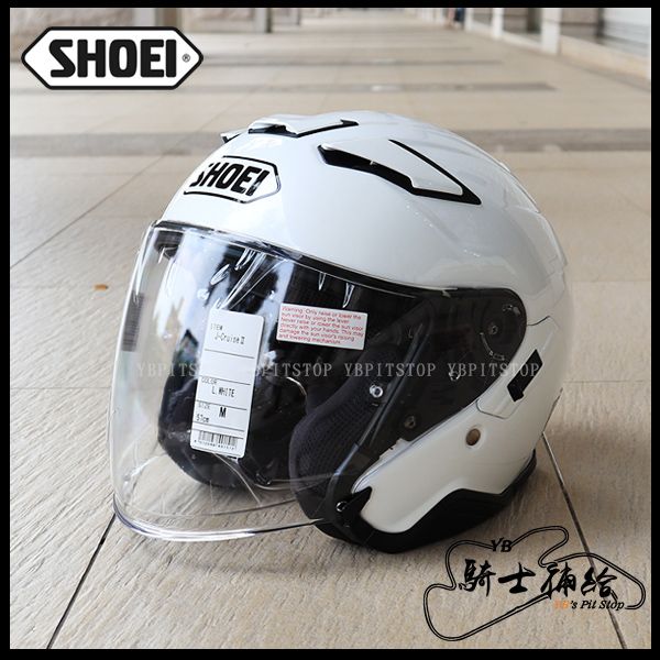 圖片 SHOEI J-Cruise II 素色 白 3/4 內墨鏡 安全帽 SENA J-CRUISE 2