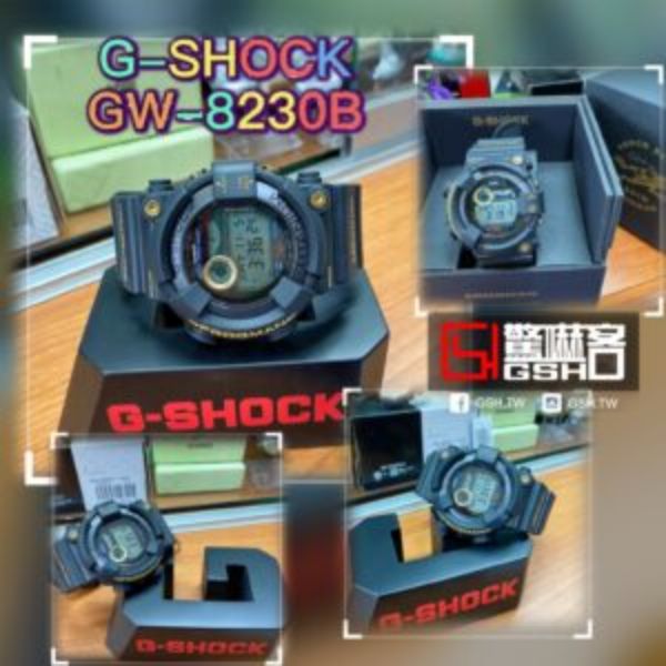 圖片 限量G-SHOCK Master of G Frogman潛水錶系列30週年慶 GW-8230B-9黑金蛙