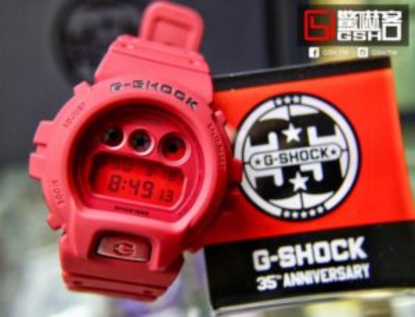 圖片 G-SHOCK 35週年 限量手錶 DW-6935C-4 RED Out 紅
