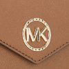 圖片 MICHAEL KORS MK Carmen 皮革三折信封式 棕色錢包 34S1GNME6L230