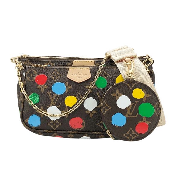 圖片 LV X YK Multi Pochette 聯名款混合式手拿/肩背包(M46385-米)