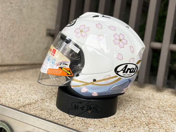 圖片 ARAI VZ-RAM Sakura 櫻花 白 頂級 3/4 半罩 安全帽 VZ RAM