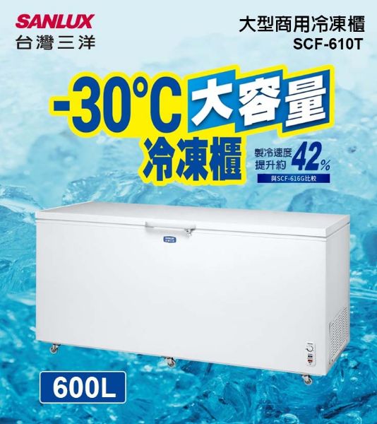 圖片 SANLUX台灣三洋610公升負30度超低溫冷凍櫃SCF-610T