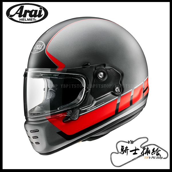 圖片 ARAI RAPIDE NEO SPEEDBLOCK 消光紅 安全帽 日本 復古 經典 SNELL