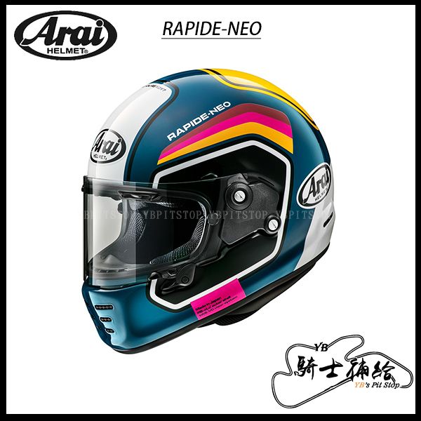 圖片 ARAI RAPIDE NEO NUMBER BLUE 全罩 安全帽 日本 復古 經典 SNELL