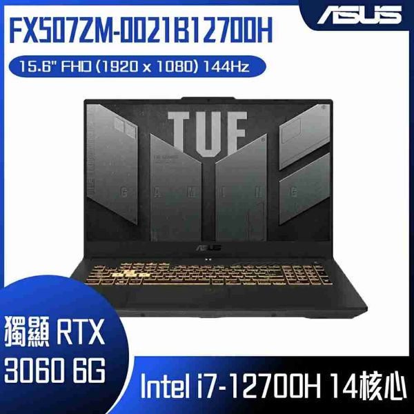 圖片 ASUS 華碩 TUF Gaming FX507ZM-0021B12700H 御鐵灰