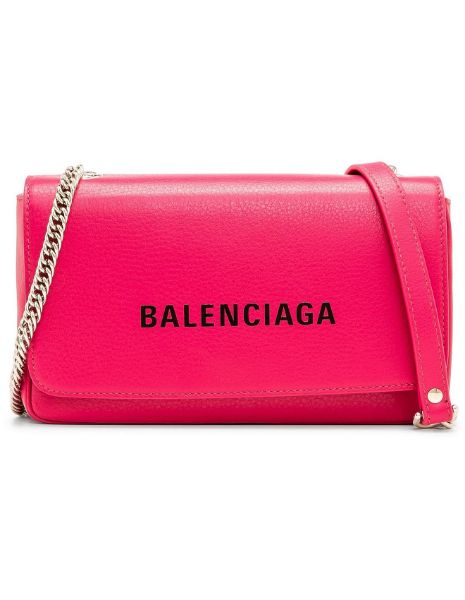 圖片 Balenciaga Every Day Chain 小牛皮 WOC 鍊帶包 粉色