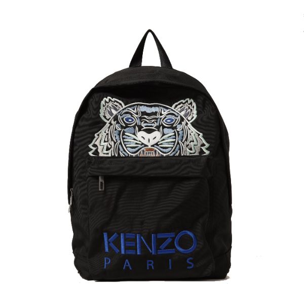 圖片 KENZO 刺繡LOGO老虎頭 後背包 黑色 FA65SF300F20 99H