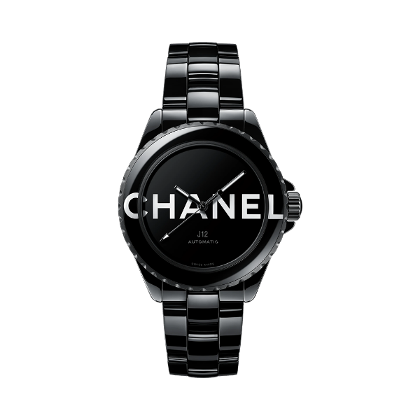 圖片 【CHANEL】香奈兒 J12系列 黑色陶瓷 H7418 LOGO印刷 2022限量絕版款 38mm