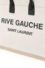 圖片 Saint Laurent 499290 YSL Rive Gauche 亞麻和皮革帆布托特包