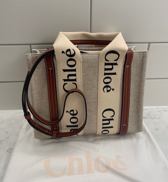 圖片 Chloe woody tote 棕色小號