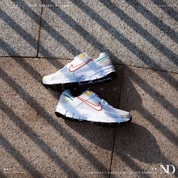 圖片 NICEDAY 現貨 Nike Zoom Vomero 5 白彩虹 復古 慢跑鞋 女款 FN3446-111