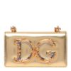 圖片 Dolce&Gabbana DG Girls 巴洛克納帕羊皮相機包 古銅金色