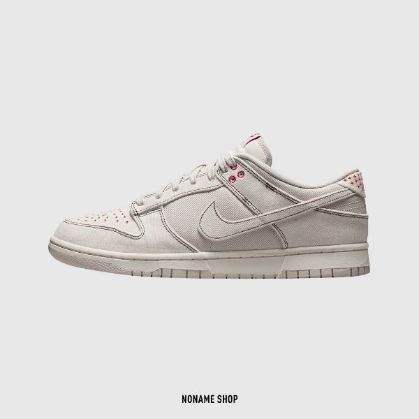 圖片 NIKE DUNK LOW "LIGHT OREWOOD BROWN" 牛仔布 外縫線 米白