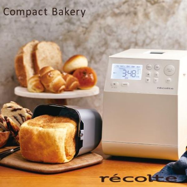 圖片 日本recolte 麗克特 Compact Bakery 製麵包機-奶油白〈有點厲害-零卡分期〉Z-162-RBK-1-W