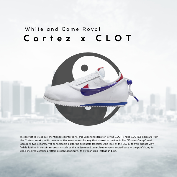 圖片 NICEDAY 代購 Nike Cortez x Clot Clotez Forrest Gump 白紅藍 李小龍 功夫鞋 DZ3239-100