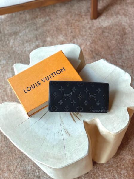 圖片 LV BRAZZA牛皮老花壓紋直式對開長夾