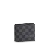 圖片 LV AMERIGO 灰色棋盤格拉鏈短夾