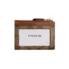 圖片 COACH 雙C大LOGO 卡包/卡夾/零錢袋/鑰匙包 卡其+棕色 193971506258