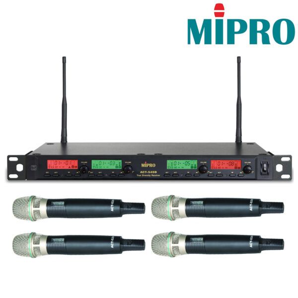 圖片     特價  【MIPRO】ACT-545B/ACT-52H 1U 4CH 純自動選訊無線麥克風系統