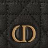 圖片 Dior迪奧 CARO Cannage 藤格紋圖案小牛皮 卡夾/卡包 黑色  S5132UWHC_900U