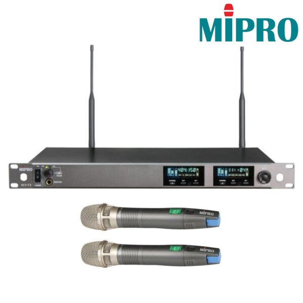圖片 【MIPRO】ACT-72/ACT-70H ACT-VFD 寬頻雙頻道純自動選訊無線麥克風系統組 (雙頻道接收機+手持麥克風兩支)