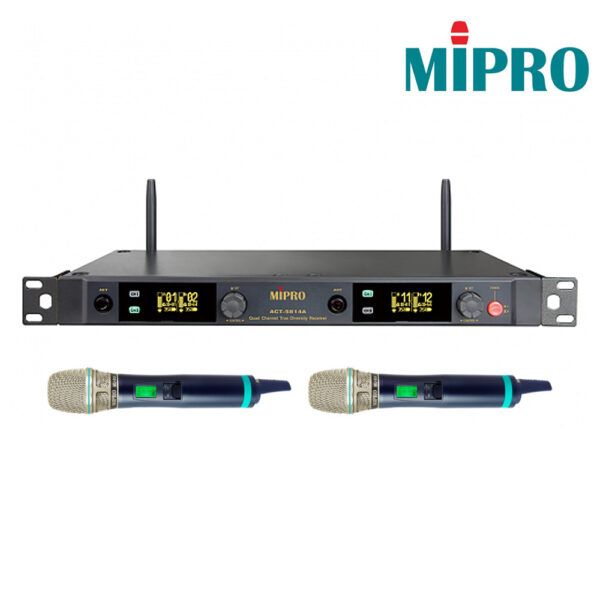 圖片 【MIPRO】ACT-5812A/ACT-580H 5.8G雙頻道無線麥克風組 TYPE-C充電線 18500充電池*1