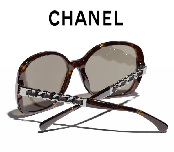 圖片 【現貨】麗睛眼鏡Chanel【可刷卡分期】香奈兒CH5470Q 琥珀色 小羊皮穿鏈鏡腳 小香眼鏡 香奈兒太陽眼鏡 小香