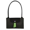 圖片 LONGCHAMP 經典基本款 長把手折疊肩揹包L號 黑色 L1899919 001
