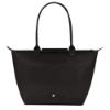 圖片 LONGCHAMP 經典基本款 長把手折疊肩揹包L號 黑色 L1899919 001