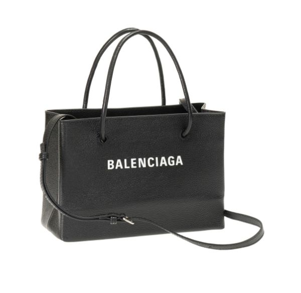圖片 Balenciaga 531546 購物袋造型小牛皮兩用包 黑色