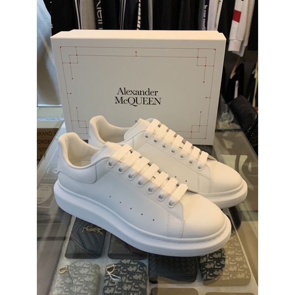 圖片 MCQ Alexander Mcqueen 小白鞋 白色尾設計 增高 修長 球鞋