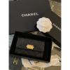 圖片 Chanel 香奈兒 黑金 經典款 牛皮 零錢包 卡包