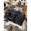 圖片 LV  經典老花 黑灰色拼接配色 Keepall Bandoulière 25 M46271圓筒 手提 側背包