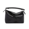 圖片 LOEWE 羅威 Mini Puzzle Edge 迷你 拼圖包 幾何 拼接包 斜背包 肩背包 黑色