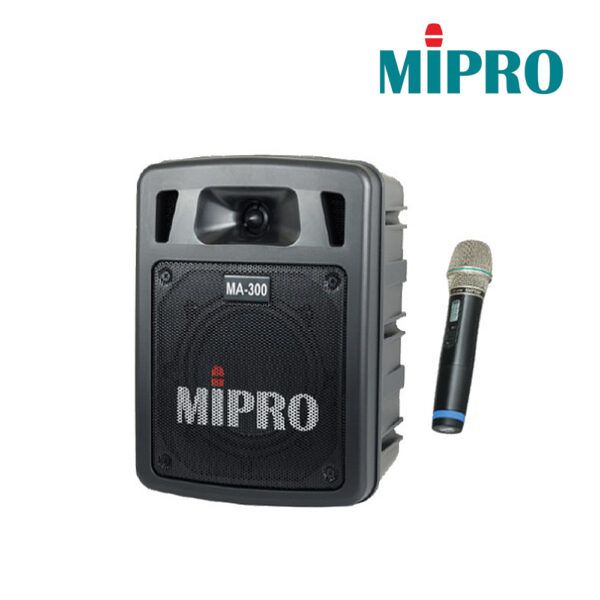 圖片 【MIPRO】MA-300/ACT-58H 5.8G最新二代藍芽/USB鋰電池手提式無線擴音機 單頻 搭手握麥克風