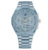 圖片 Tommy Hilfiger 女仕三眼時髦鋼帶腕錶 1782576 冰河藍