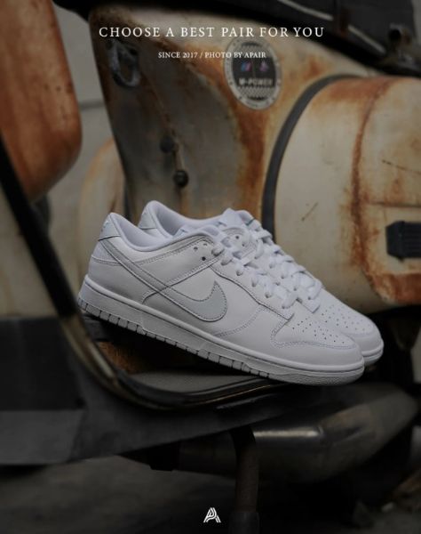 圖片 【APAIR】預購 NIKE DUNK LOW WHITE PURE PLATINUM 淺白灰 DV0831-101