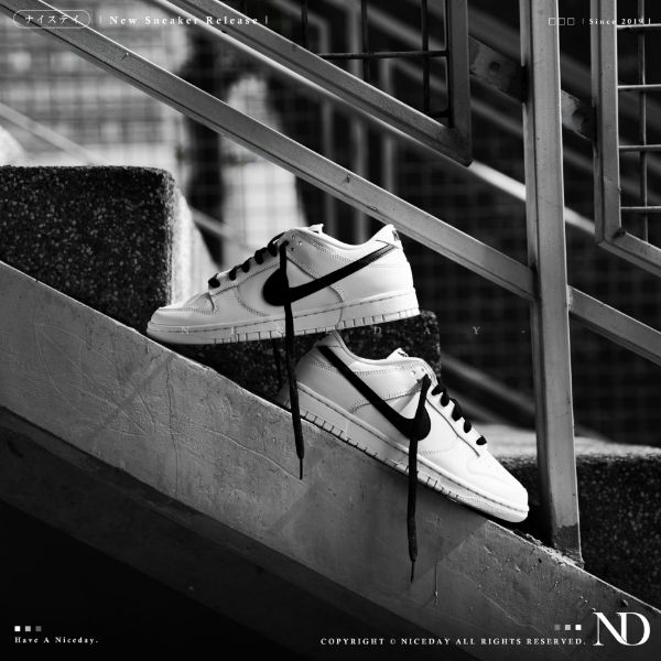圖片 NICEDAY 代購 Nike Dunk Low White Black 白熊貓 反轉 男女尺寸 DJ6188-101