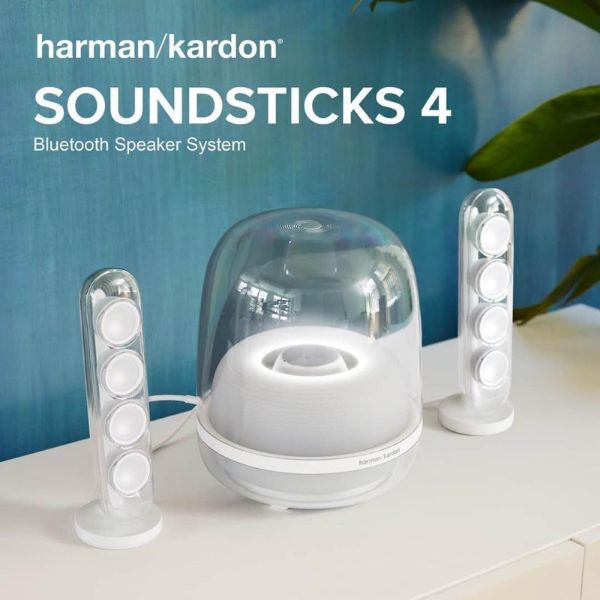 圖片 Harman Kardon SoundSticks 4 藍牙2.1聲道多媒體水母喇叭 白色
