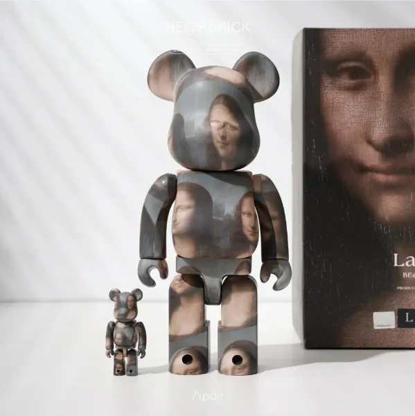 【APAIR】現貨 Be@rbrick LEONARD DE VINCI MonaLisa 羅浮宮 李奧納多 達芬奇 蒙娜麗莎 庫柏力克熊