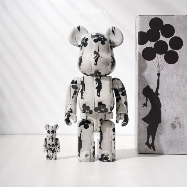 APAIR】現貨BE@RBRICK Banksy Flying Balloons Girl 班克西氣球