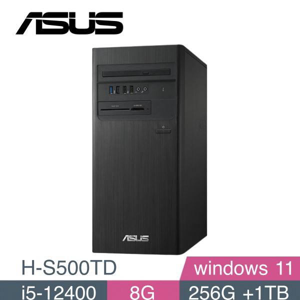 圖片 華碩 H-S500TD-512400012W  雙碟版 桌上型電腦 