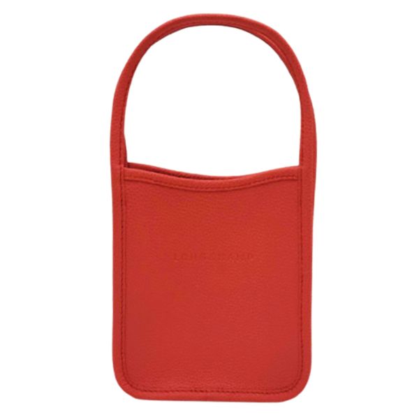 圖片 LONGCHAMP 女款 LE FOULONNE 系列 牛皮手提包 XS 橘色 10186021 017