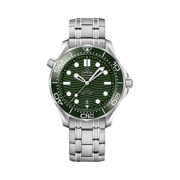 圖片 【OMEGA】歐米茄 綠海馬 2022新色 Sea Master 海馬300米系列 精鋼 鍊帶款 42mm