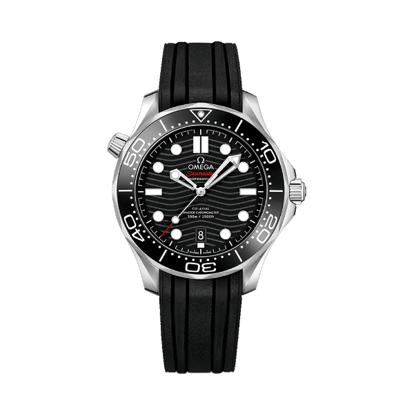 圖片 【OMEGA】歐米茄 黑海馬 Sea Master 海馬300米系列 精鋼 膠帶款 42mm