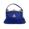 圖片 Vivienne Westwood 女款 迷你皮革手提包 藍色 52020065L0033 K410