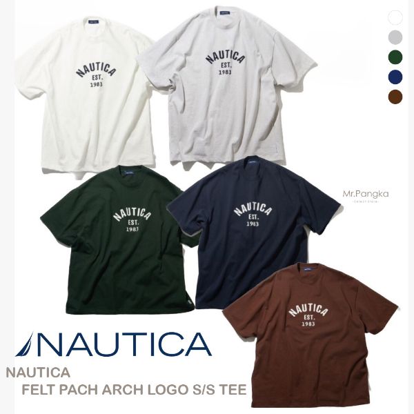 圖片 🇯🇵 NAUTICA FELT PACH ARCH LOGO S/S TEE 日本限定 新款小字短T